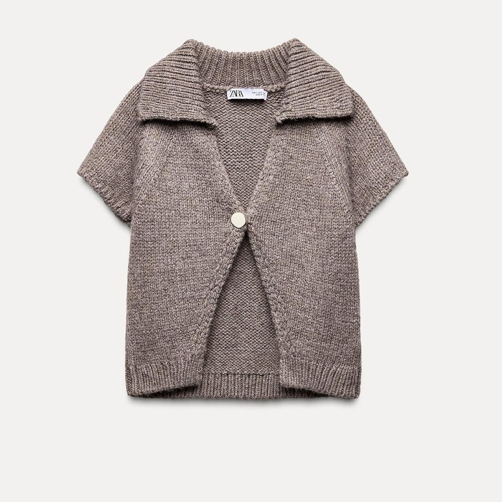 ZARA BUTTONED KNIT CARDIGAN